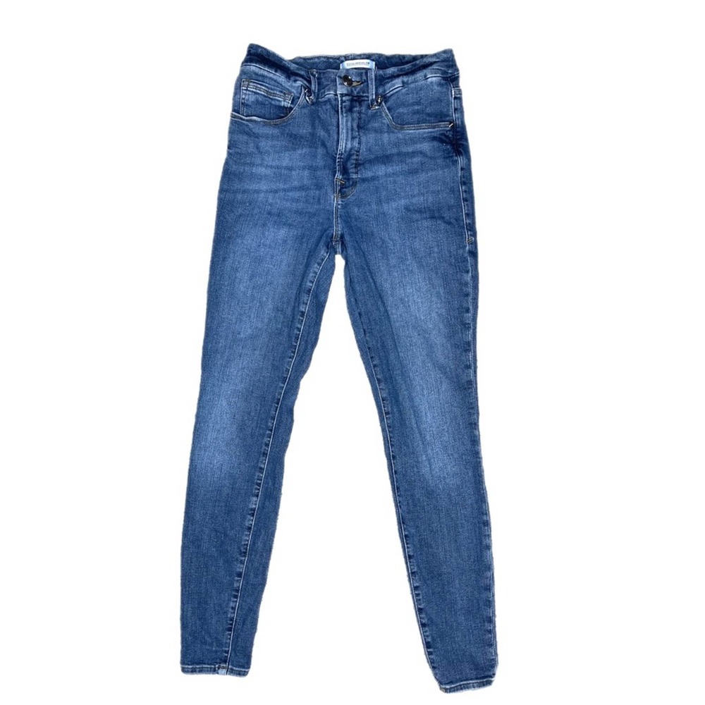 Good American Women's High Rise Jeans - Dark Blue
